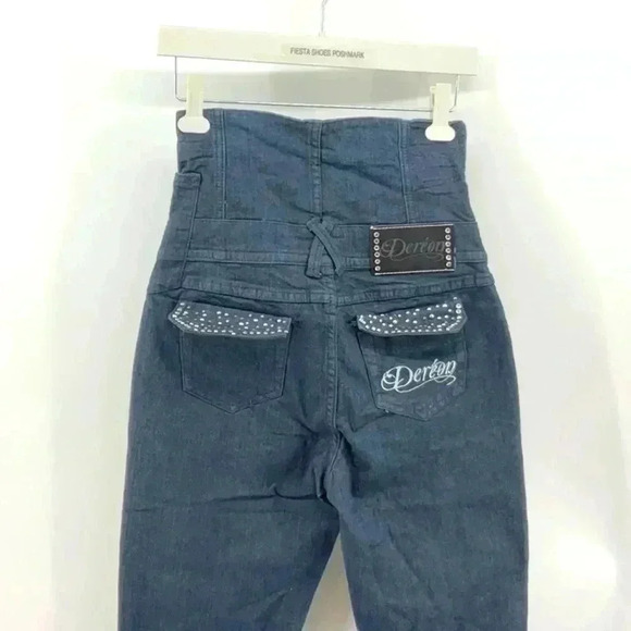 Unique DEREON  HIGH WAISTED SKINNY JEANS - Picture 3 of 6